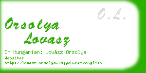 orsolya lovasz business card