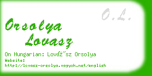orsolya lovasz business card